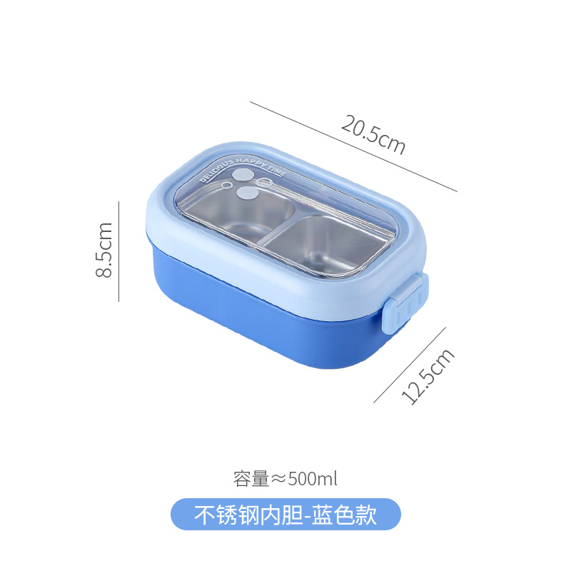 Juego de loncheras portátiles para estudiantes de paja de trigo de estilo japonés
