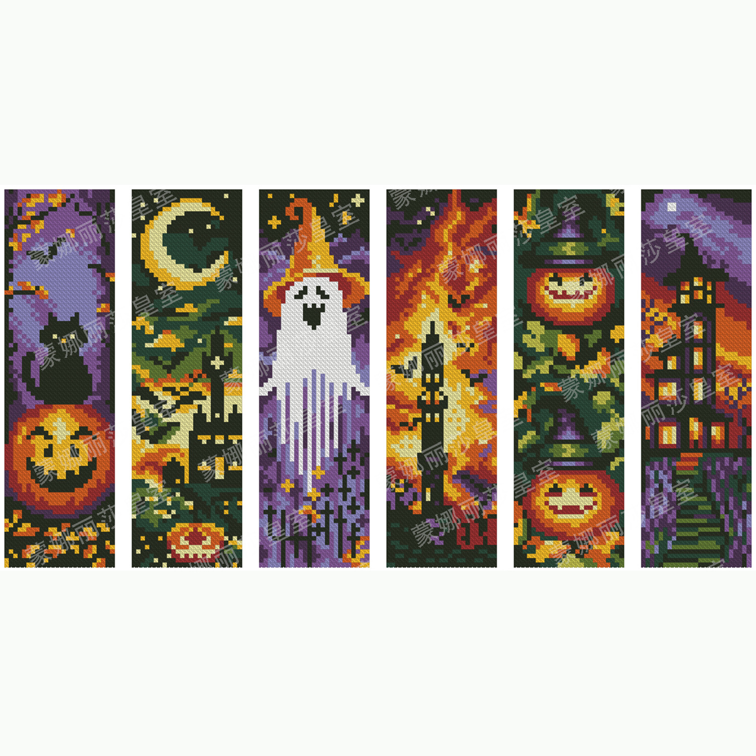Cross-border Mona Lisa Royal Cross-border Adventures Halloween marcadores artesanales de alta calidad de bordado pequeño