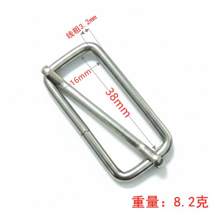 Venta directa de fábrica de hebillas metálicas en forma de D en stock, hebillas ajustables de acero inoxidable, nuevas hebillas de tracción, hebillas de tres niveles de cobre, hebillas de alambre de hierro. image 28