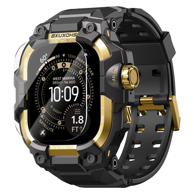 2025 New Product Suitable for Apple Watch Ultra Iwatchs11/10 9 8 Tpu Metal Case Integrated Band