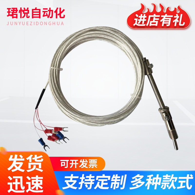 压簧式铜电阻WZCM2-001  CU50 铂电阻仪表仪器热电阻厂家直供