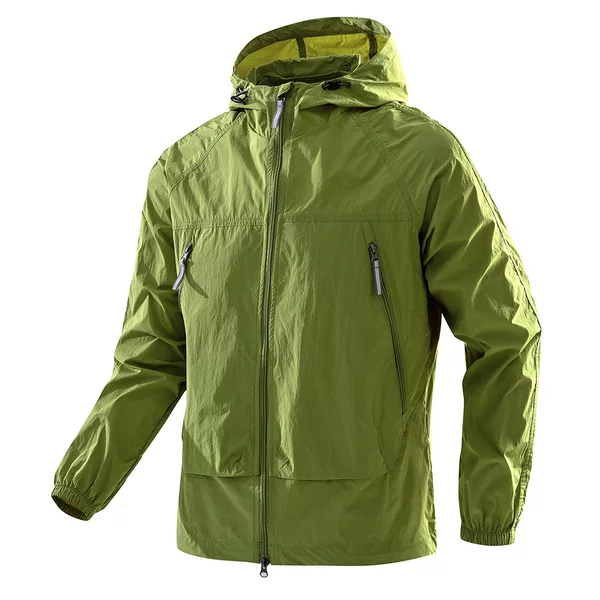 Men's Sun Protection Clothing 2025 New Style Long-Sleeved Korean Style Solid Color Thin Jacket Men's Outdoor Wholesale Trendy Sun Protection Clothing