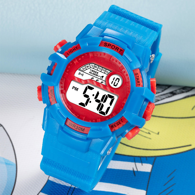 Ventas en caliente para niños y niñas relojes electrónicos cronógrafos estudiantes de primaria y secundaria multifuncional relojes electrónicos deportivos al aire libre fabricante