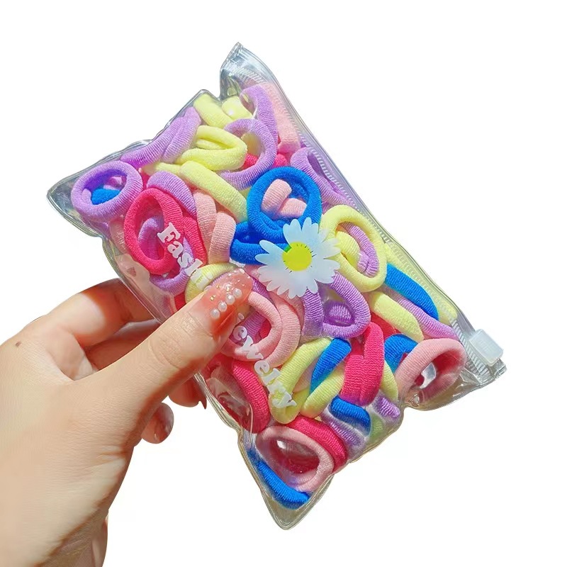 Anillo de toalla pequeño anillo de cabello para niños anillo de cabello para bebés no lastimar banda de cabello de alta elasticidad anillo de pulgar joyas para el cabello