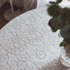 French court light luxury white dining table cloth French beautiful embroidery lace table cloth food photography background cloth