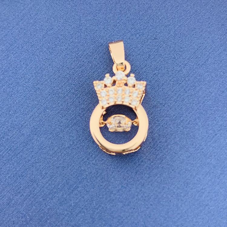 2022 nuevo trébol giratorio simple cien colgante fuente joyería fábrica al por mayor directa sin cadena