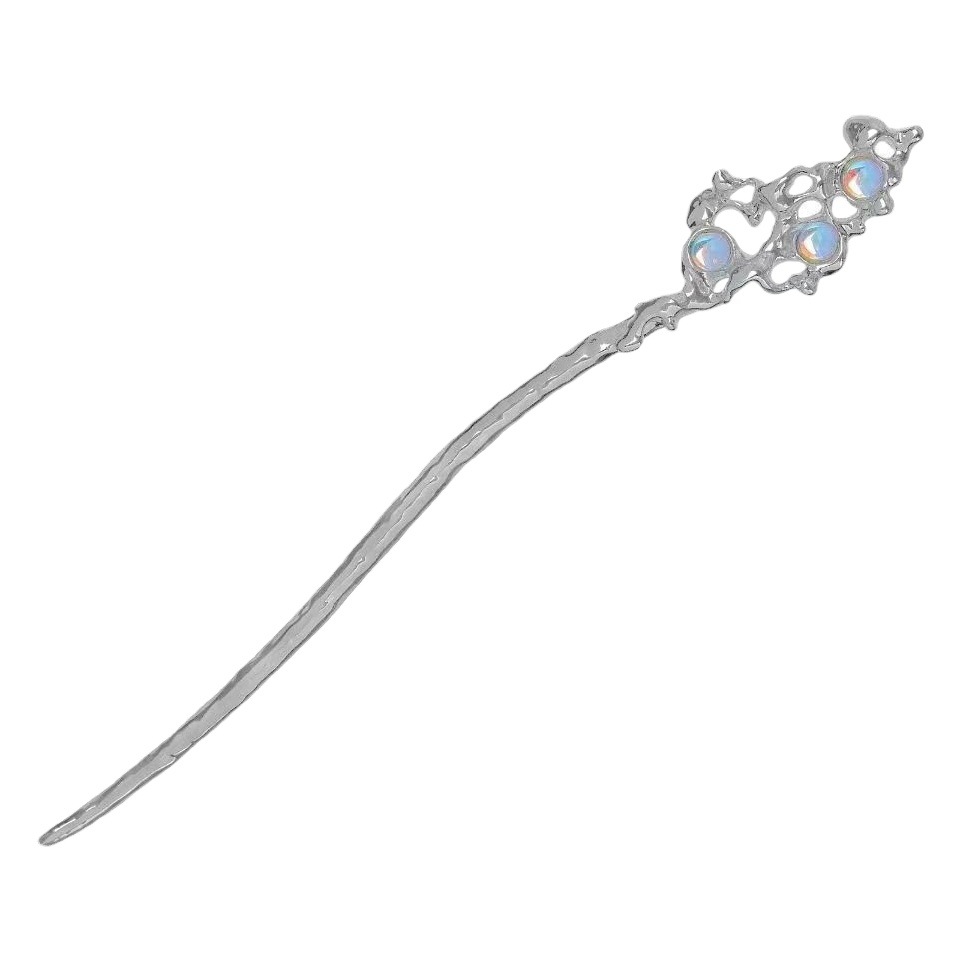 Lava de metal nuevo estilo chino horquilla verano de las mujeres moderno simple updo horquilla cheongsam accesorios Alto sentido updo accesorios para el cabello