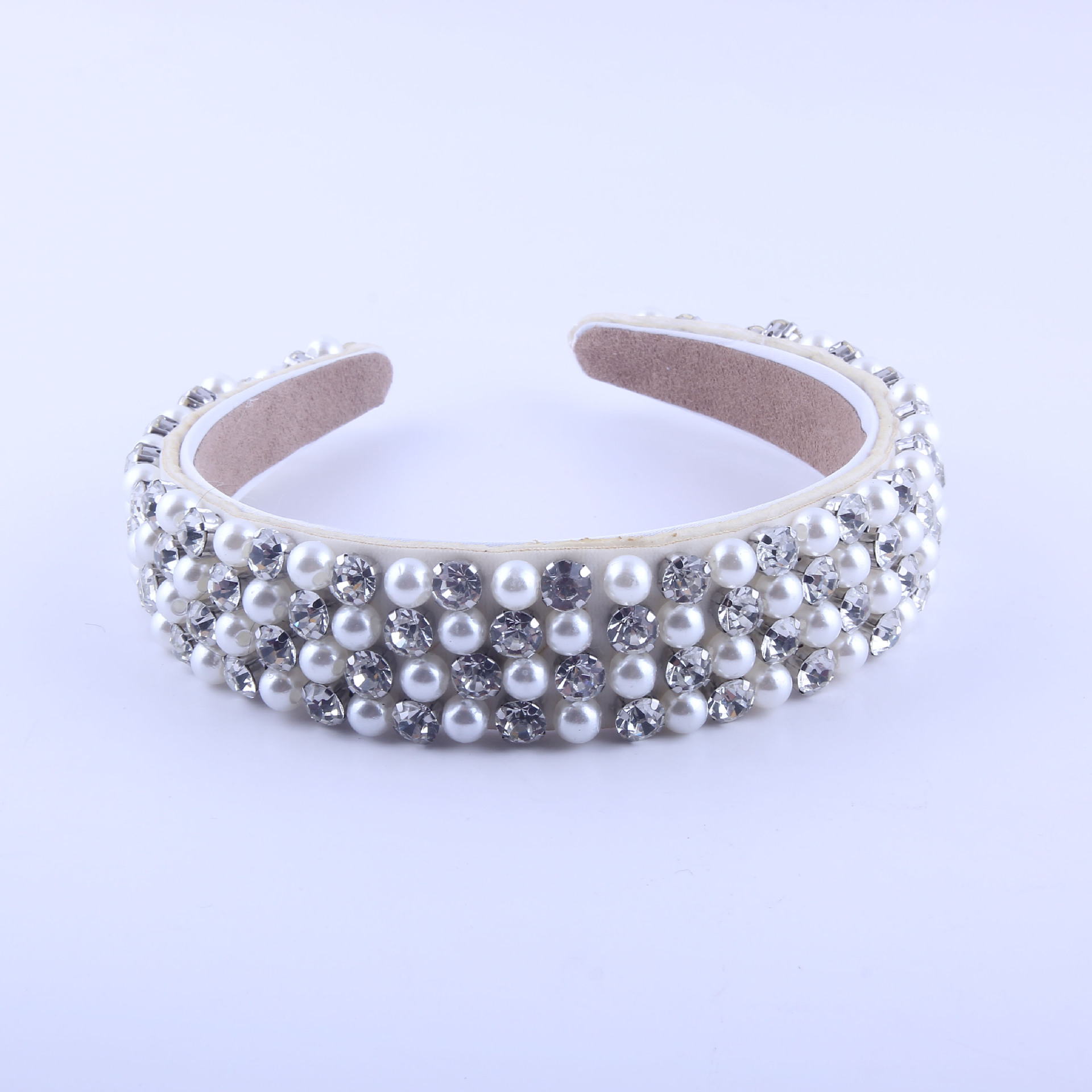 New Fashion Barock Perle Geometrisches Stirnband display picture 2