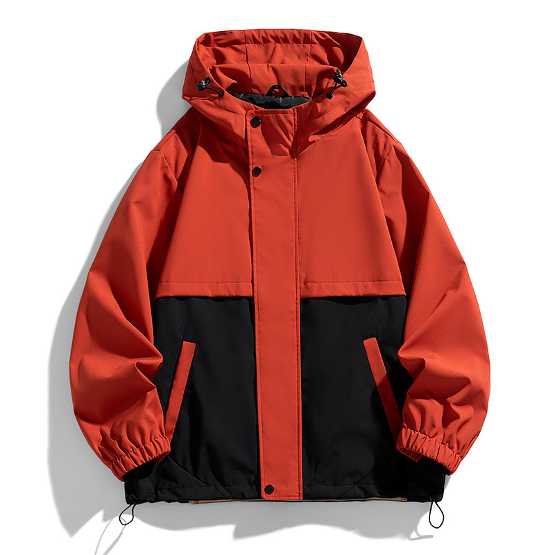 Autumn Outdoor Windproof and Waterproof Thin Jacket for Men and Women, Single-Charge Couple Style Splicing Jacket for Mountaineering Autumn Outdoor Windproof and Waterproof Thin Jacket for Men and Women, Single-Charge Couple Style Splicing Jacket for Mountaineering