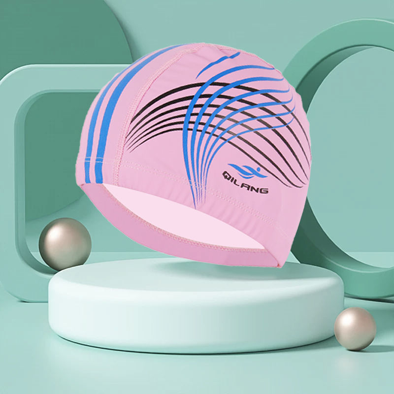 Sombreros de baño para hombres y mujeres pu adultos niños tela general no estrangulada cabeza larga fábrica de sombreros de baño comercio al por mayor