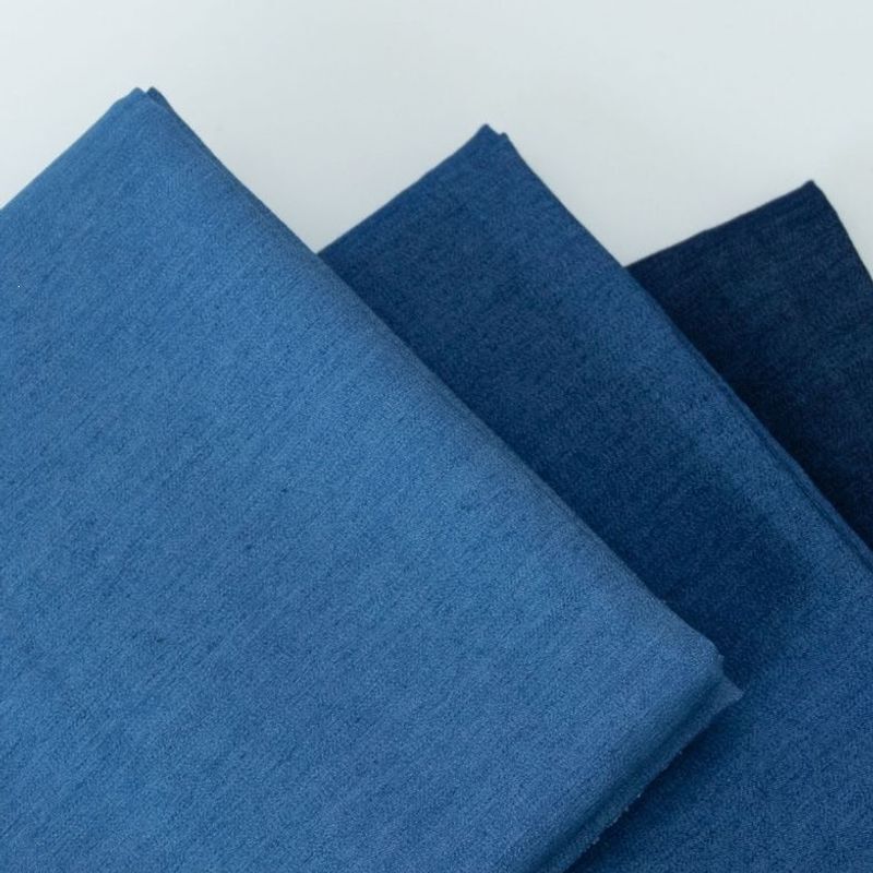 Stretchy washed denim fabric, thickened for clothing, pants, shirts, DIY apparel, summer lightweight blue fabric