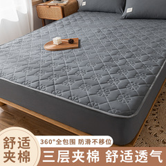 新型ベッド笠挟み綿単品畳夢思マットレスシーツ保護カバーベッドカバー学生寮ベッド笠三点セット