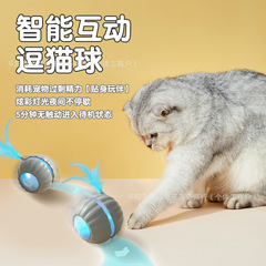 クロスボーダー猫のおもちゃ、インテリジェントな面白い猫ボール、退屈を和らげる猫のおもちゃ、自動回避ボール、猫のおもちゃの棒