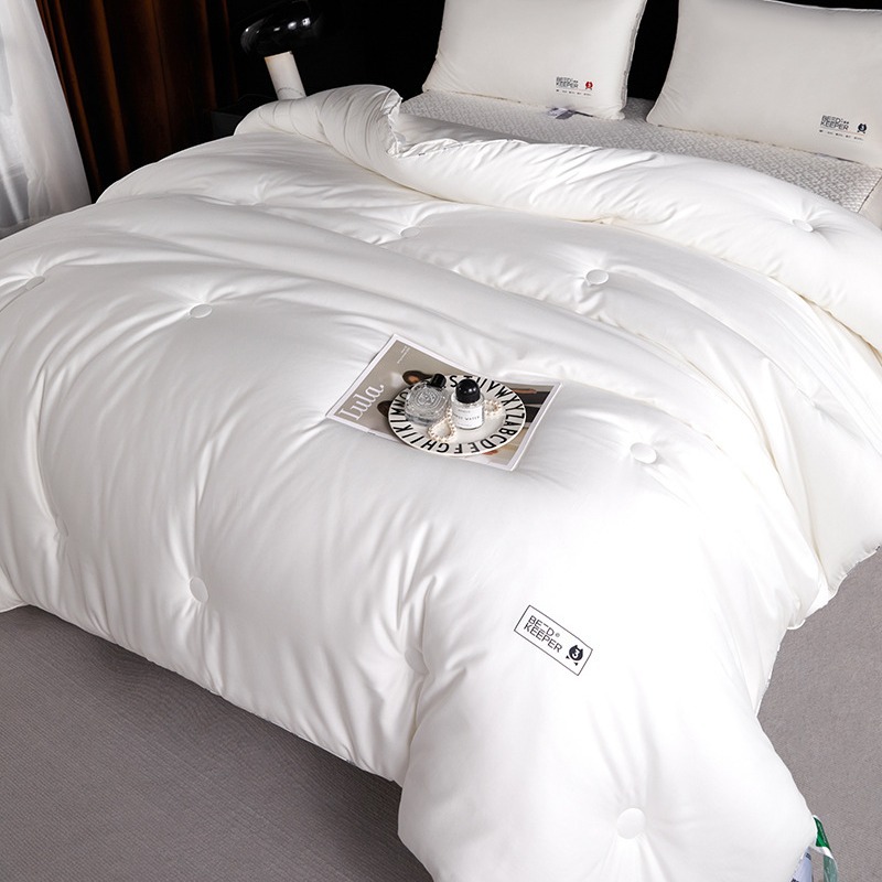 母嬰A類60支新疆長絨棉抗菌防蟎冬被加厚保暖春秋被單人雙人被子