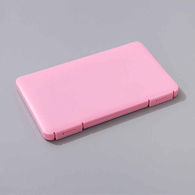 Caja de máscara de estilo japonés, almacenamiento de libros de pestañas, limpieza, clip a prueba de polvo, caja rectangular portátil para pestañas postizas, clip de almacenamiento temporal