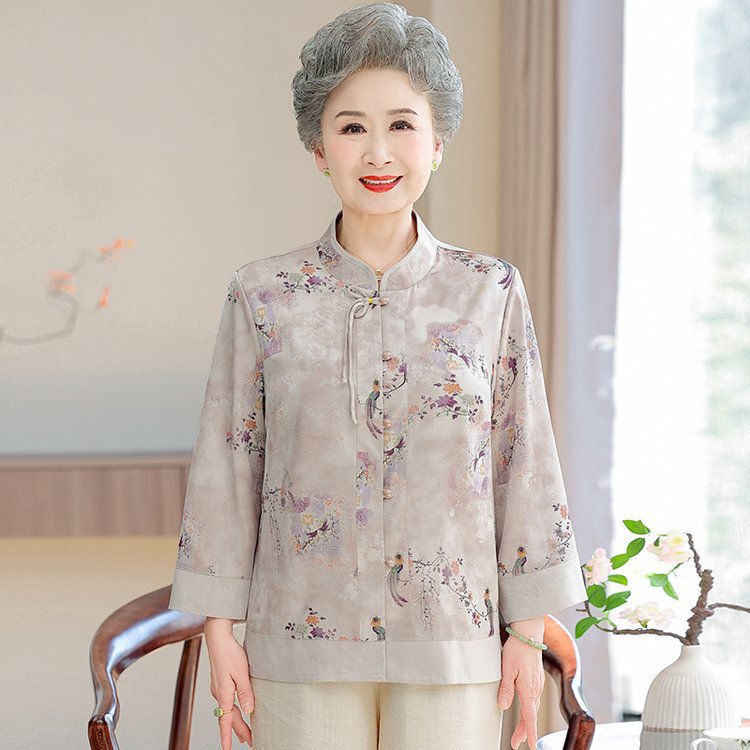 Dropshipping Spring Fashion Casual Women's Clothing, Elegant Mom-Style Wear, Taste the Beauty of Life, Shirts for Daily Commuting