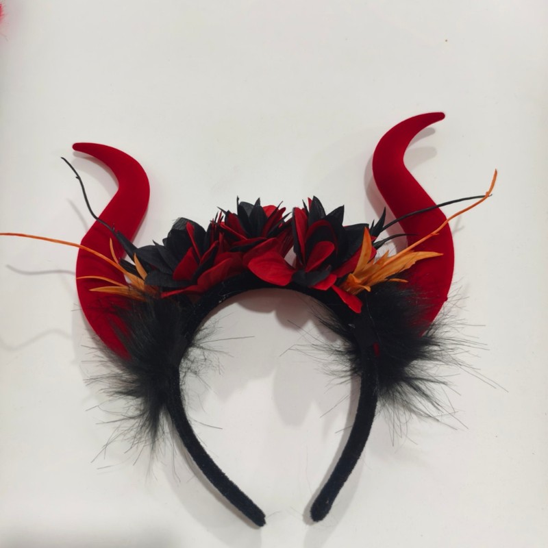 ハロウィン レディース ドレスアップ ヘッドバンド マレフィセント フェスティバル 魔女 ヘッドバンド ホーン ヘッドバンド ヘアアクセサリー 工場直販|undefined