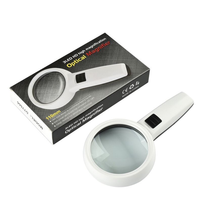 Handheld with light 3led HD 30 times double lens antique appreciation jewelry magnifying glass factory direct sales Handheld with light 3led HD 30 times double lens antique appreciation jewelry magnifying glass factory direct sales