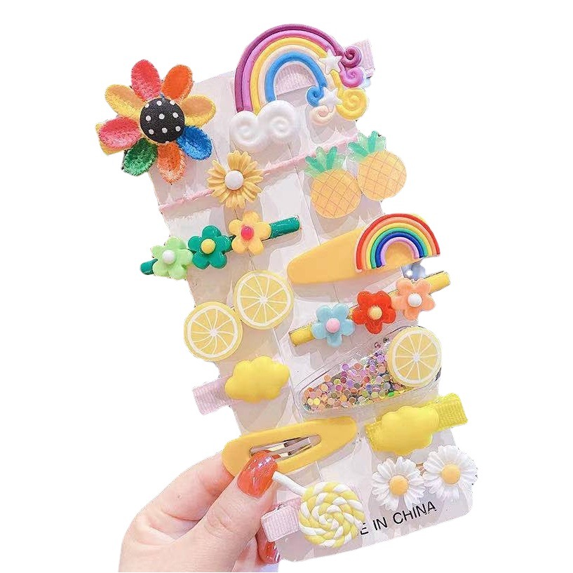 Tocado de los niños de dibujos animados horquilla Corea del Sur Princesa tocado Niña de niña pequeña de pelo roto horquilla BB lindo bebé accesorios para el cabello