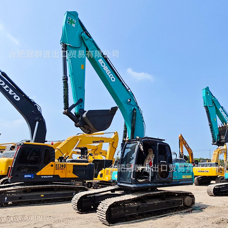 Exportación comercial de segunda mano Shengang SK200D excavadora usada Kobelco75 excavadora formalidad completa image 5