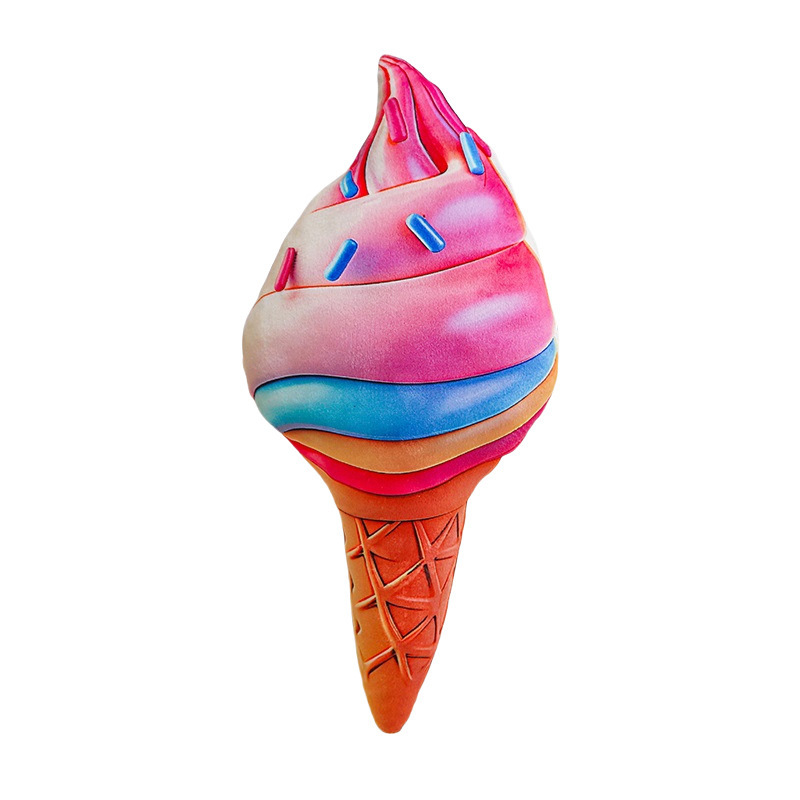 Creativo helado simulación barril almohada juguete de peluche helado tela muñeca muñeca espectáculo del día de los niños accesorios mujeres image 5