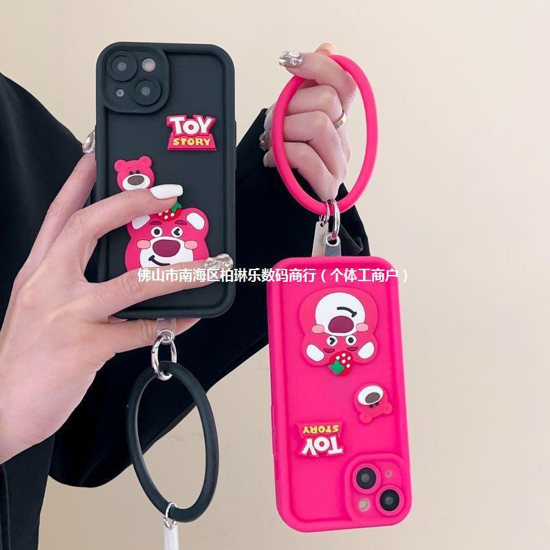 Simple Three-Dimensional Mobile Phone Case for Apple 15Pro Max Rose Red Cartoon Huawei Mate 50/60Pro