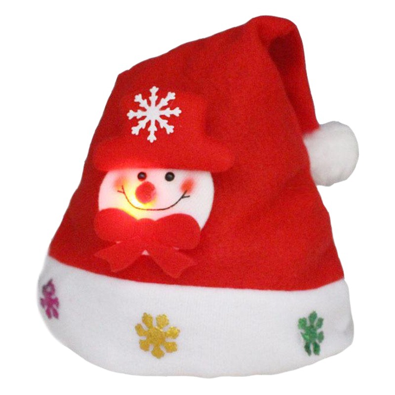 Gorro navideño infantil con luz