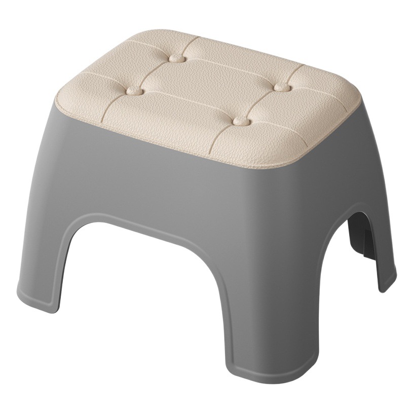 Home Plastic Small Square Stool Living Room Bathroom Stool Thickened Small Bench Low Stool Kindergarten Plastic Stool Stacked