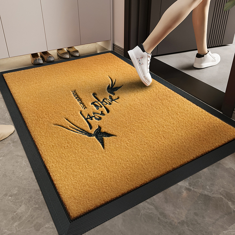 High-End Entrance Door Floor Mat Imitation Coconut Palm House Entrance Door Anti-Slip Dust Removal Foot Mat Stain-Resistant No-Wash Carpet