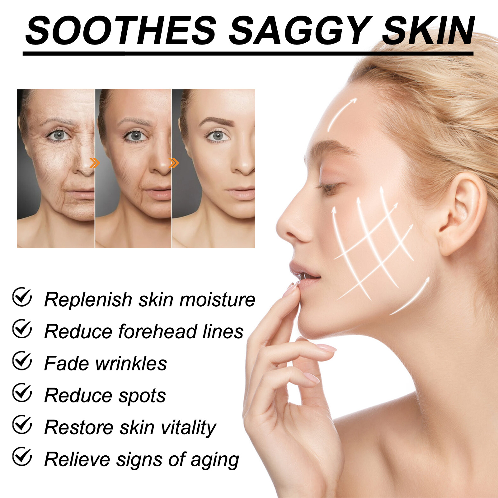 Jayswing Collagène Rétinol éclaircit les ridules, éclaircit les entreprises, blanchit la peau, crème pour le visage anti-rides_voghion.com