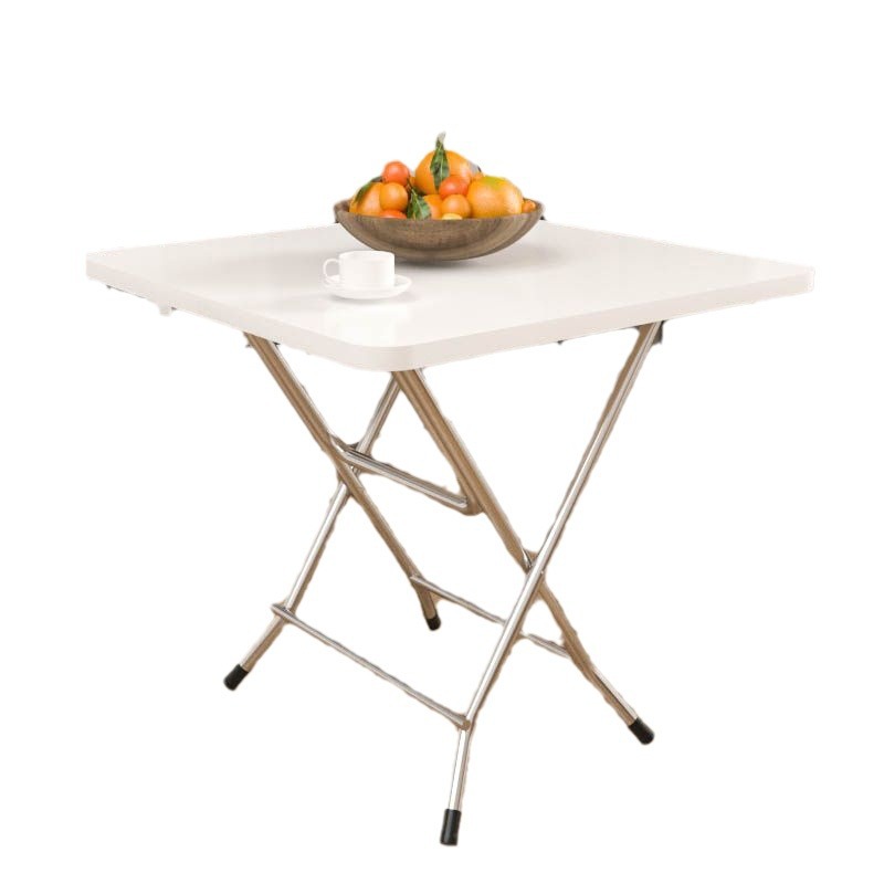 Mesa plegable simple portátil rectangular contra la pared pequeña mesa dormitorio de alquiler mesa de comedor pequeña mesa cuadrada al aire libre