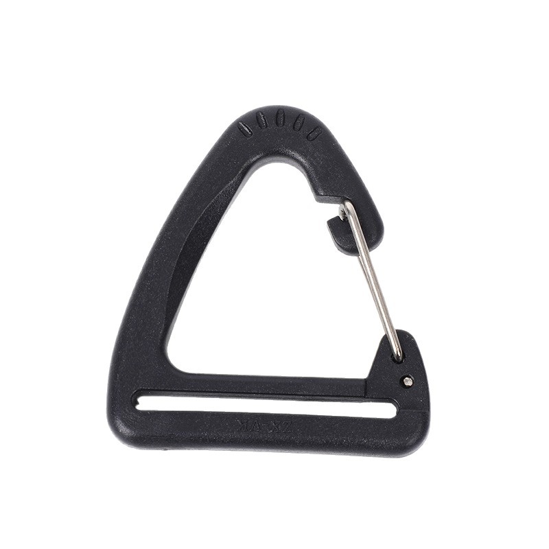 Cinturón triangular hebilla de gancho mochila de viaje al aire libre hebilla de gancho accesorios de equipaje ajuste de plástico multifuncional mosquetón colgante image 6