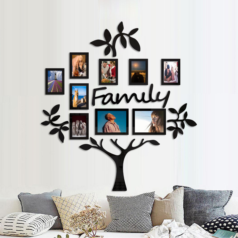 Acrylic 2D Tree Wall Sticker Wall Decal Easy to Install and Apply DIY Decorative Sticker Home Art Decoration