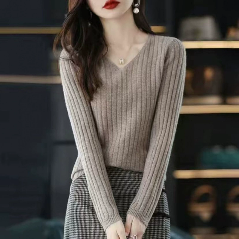Knitted long-sleeve, sweater, slim fit