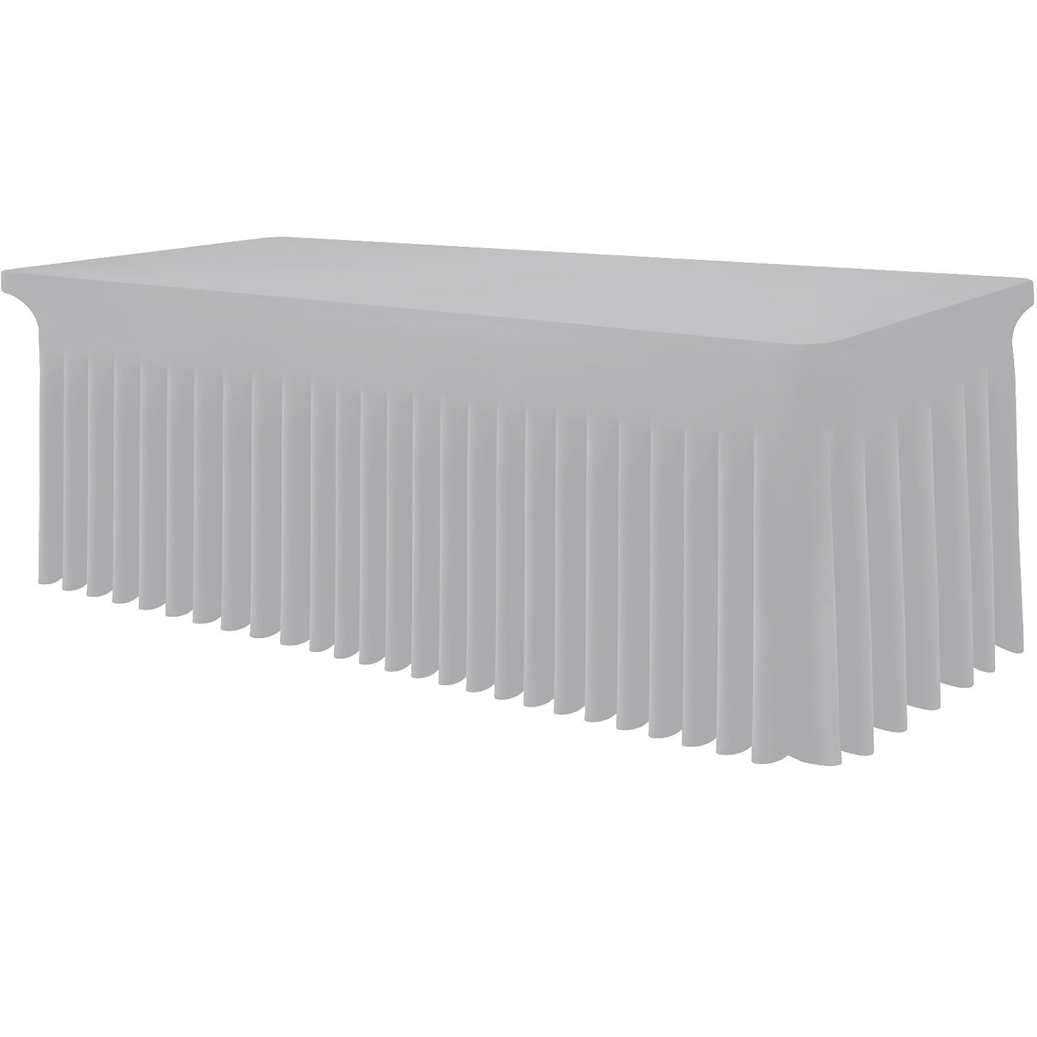 Mantel de spandex de seda de leche mantel elástico ajustado elástico de 1,8 m mantel lavable rectangular falda de mesa de banquete al aire libre