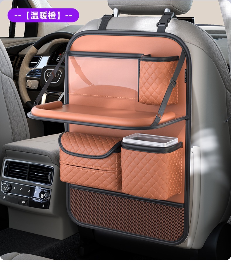 Car Rear Seat Folding Table, In-Car Dining Table, Portable Dining Table for Sports Seats