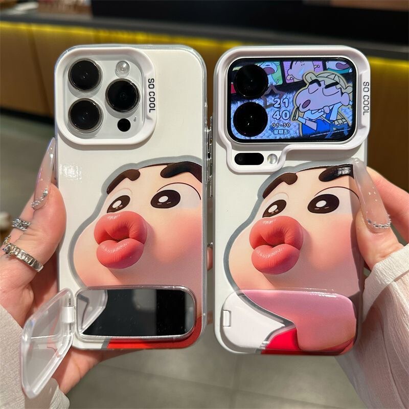 Dudu Mouth Phone Case Suitable for Samsung A55 35 A53 34 S24 Ultras 23 Color Silver A56 Stand Mirror Dudu Mouth Phone Case Suitable for Samsung A55 35 A53 34 S24 Ultras 23 Color Silver A56 Stand Mirror