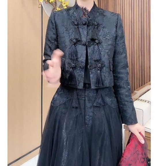 Fashionable National Style Jacquard Retro Buttoned New Chinese-Style Short Jacket for Women, Spring New Slim-Fit Slimming Suit, New Product