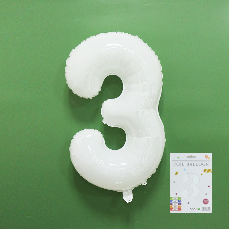 Globo digital de 32 pulgadas, embalaje de tarjeta de papel independiente, versión estadounidense, película de aluminio delgada, embalaje fino, papel de aluminio, globo de cumpleaños