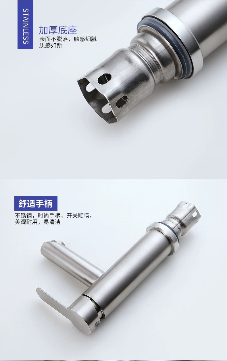Wholesale 304 stainless steel washbasin faucet, single-hole cold and hot mixed water, bathroom hand washing basin faucet from the manufacturer undefined