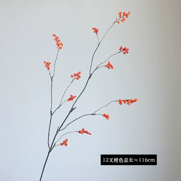 Long branch 8 prong skewers golden fruit orange
