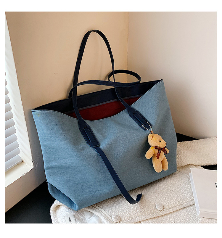 Sac Fourre-tout Simple En Toile De Grande Capacité display picture 1