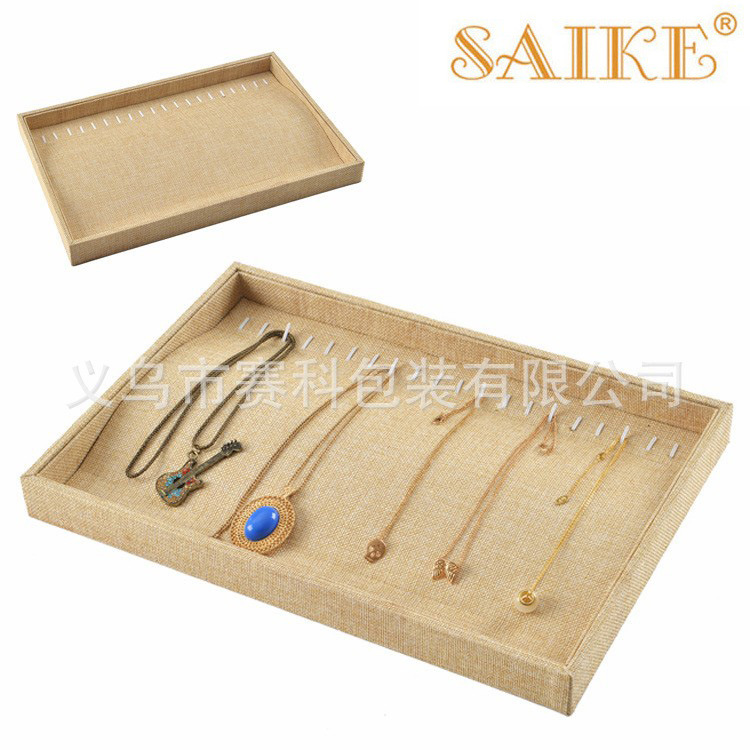 批发麻布系列展示盘手链展示盘戒指盘首饰收纳盘看货盘