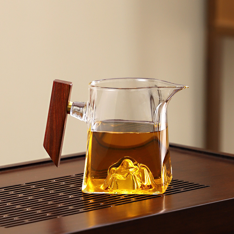 Design capacious glass Japanese tea set