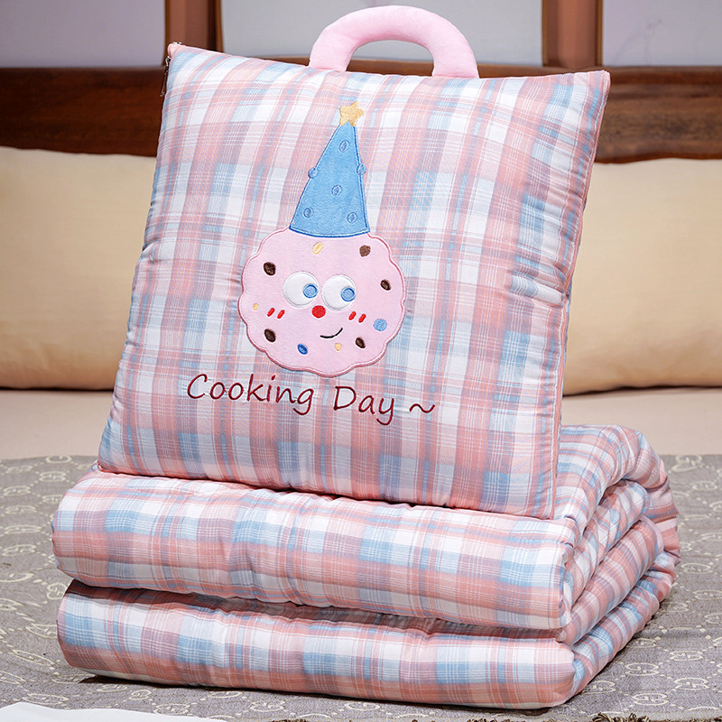 핑크 라지 그리드 쿠키(폴리에스테르+독일산 벨벳)