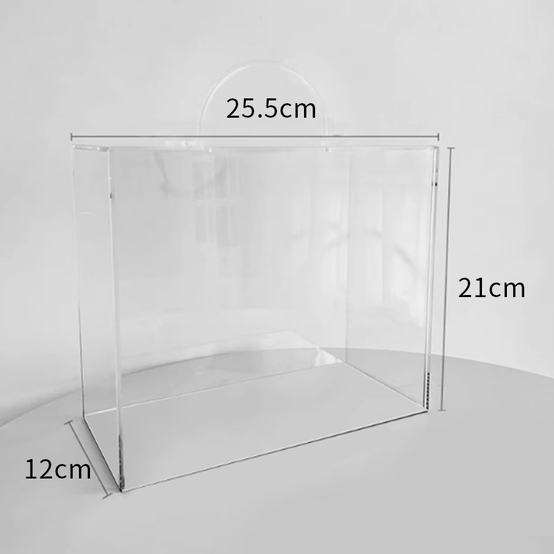 25.5*12*21cm 투명 아크릴 손잡이 (단품 박스 포장)