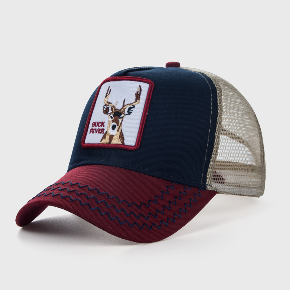 Vente Chaude À  Européen Et Américain Personnalisé De Baseball Cap Hommes Hip Hop Courbe Bord Soleil-ombre Chapeau Pâte Tissu Broderie Maille Casquette À Visière display picture 4