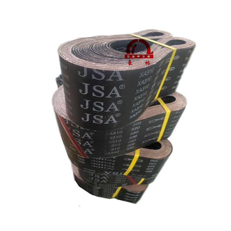 三菱JSA砂带机1420*150煅烧沙黑砂带不锈钢金属表面拉丝抛光砂带