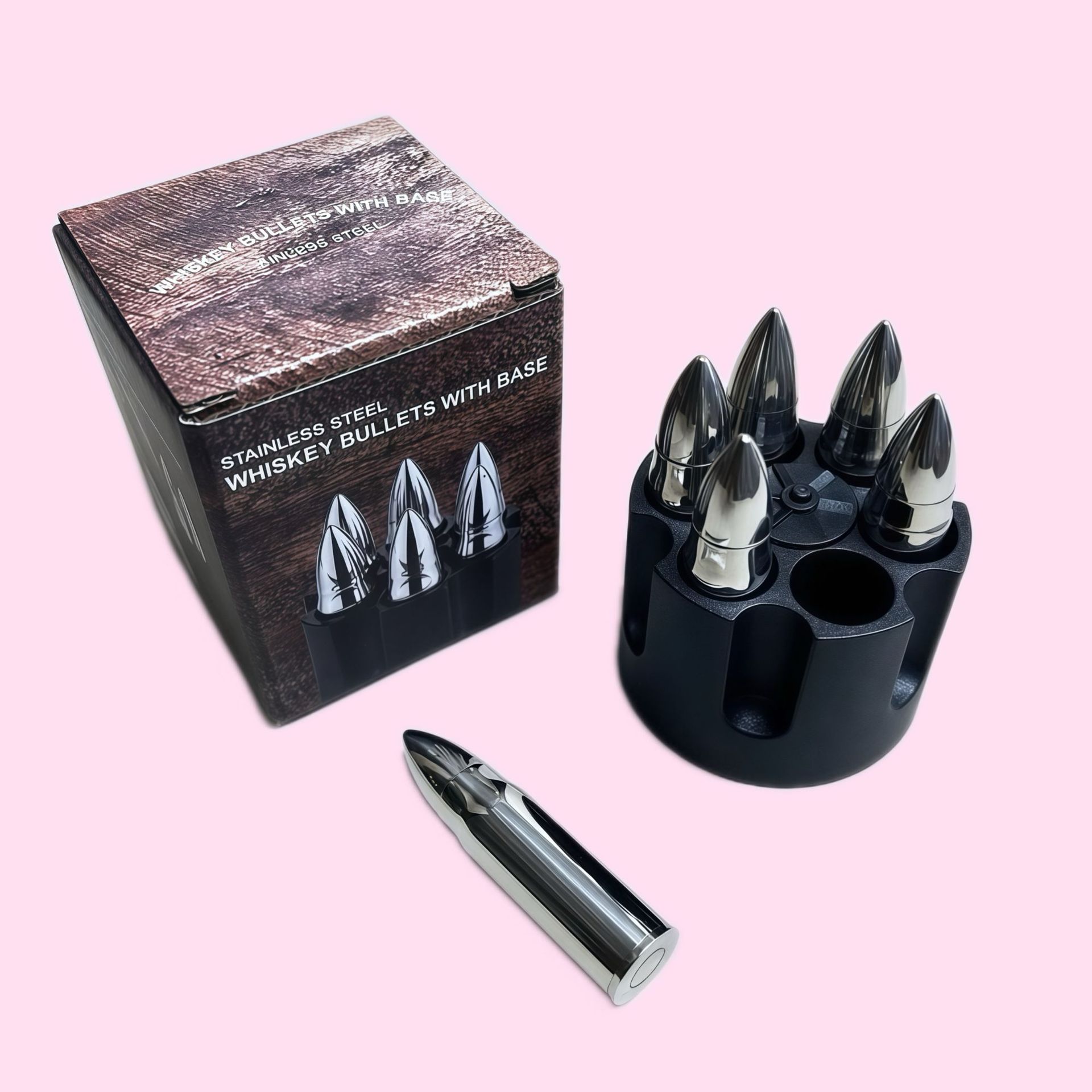 Модель 14: лоток для выброса, набор из 6 предметов, серебристый