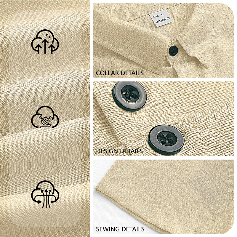 Amazon hombre imitación de cáñamo transpirable de mangas cortas de negocios casual solapa de secado rápido de verano blusa delgada TK camisa transfronteriza